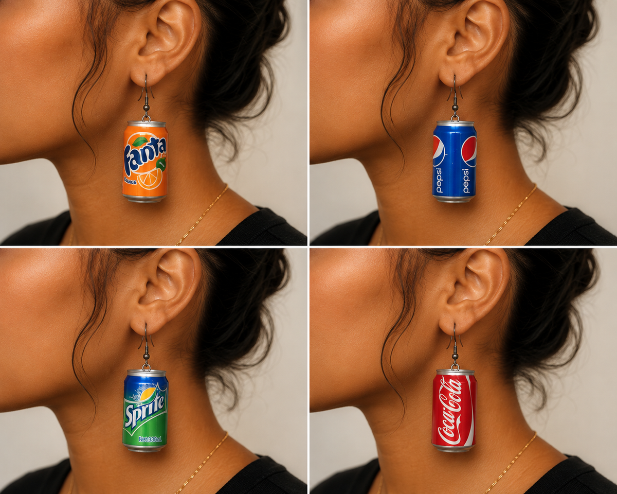 Sip & Slay Soda Can Earrings