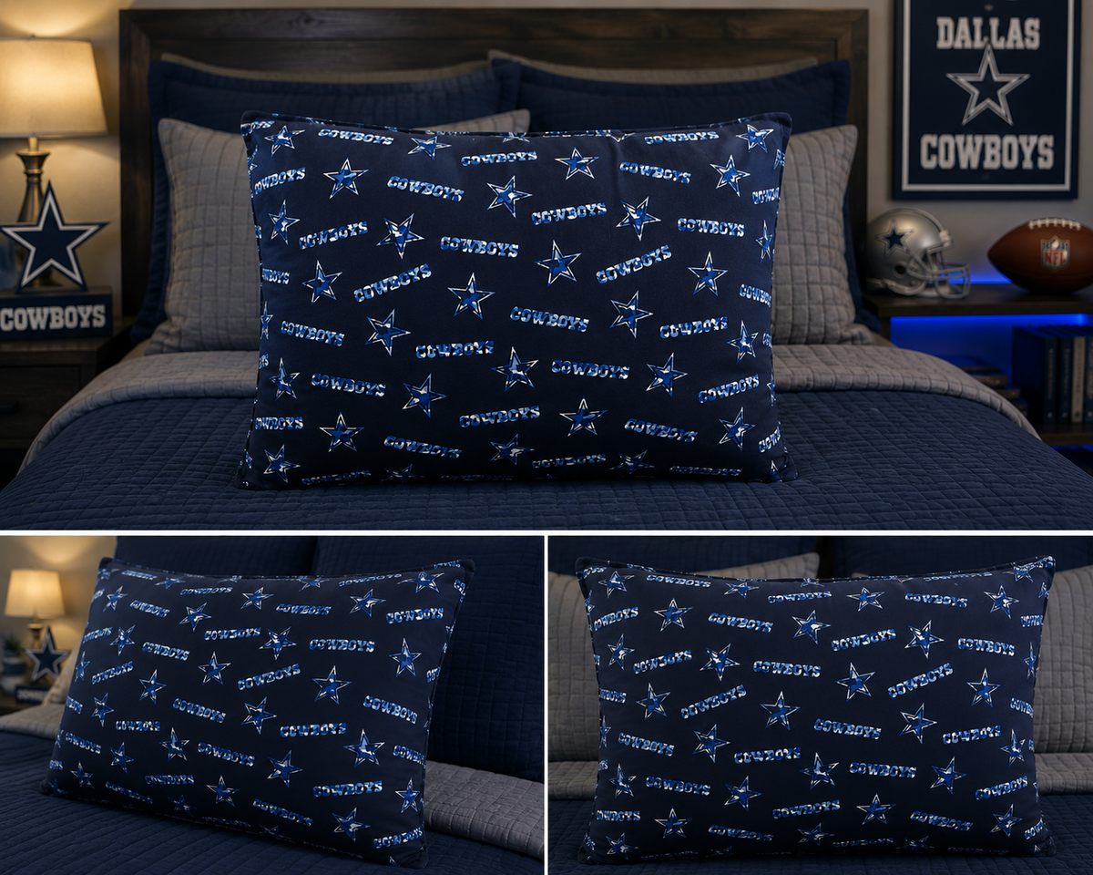 ⭐ Dallas Cowboys “America’s Team” Handmade Pillow