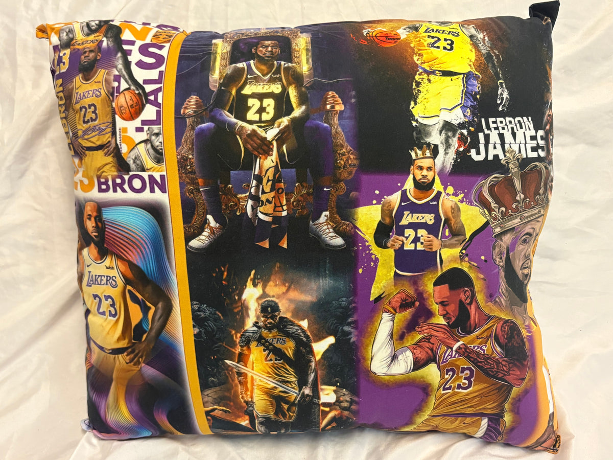 🏀 King James Basketball Pillow