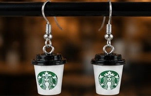 Coffee Lover Mini Cup Dangle Earrings
