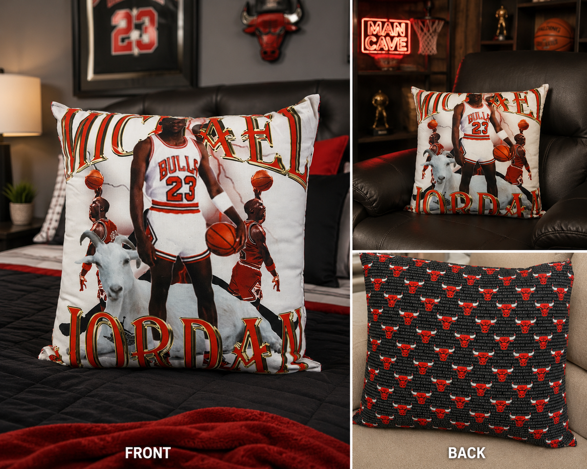Chicago GOAT Reversible Pillow