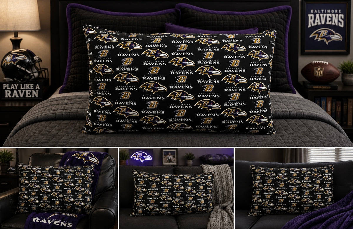 Baltimore Ravens Double-Sided Handmade Pillow