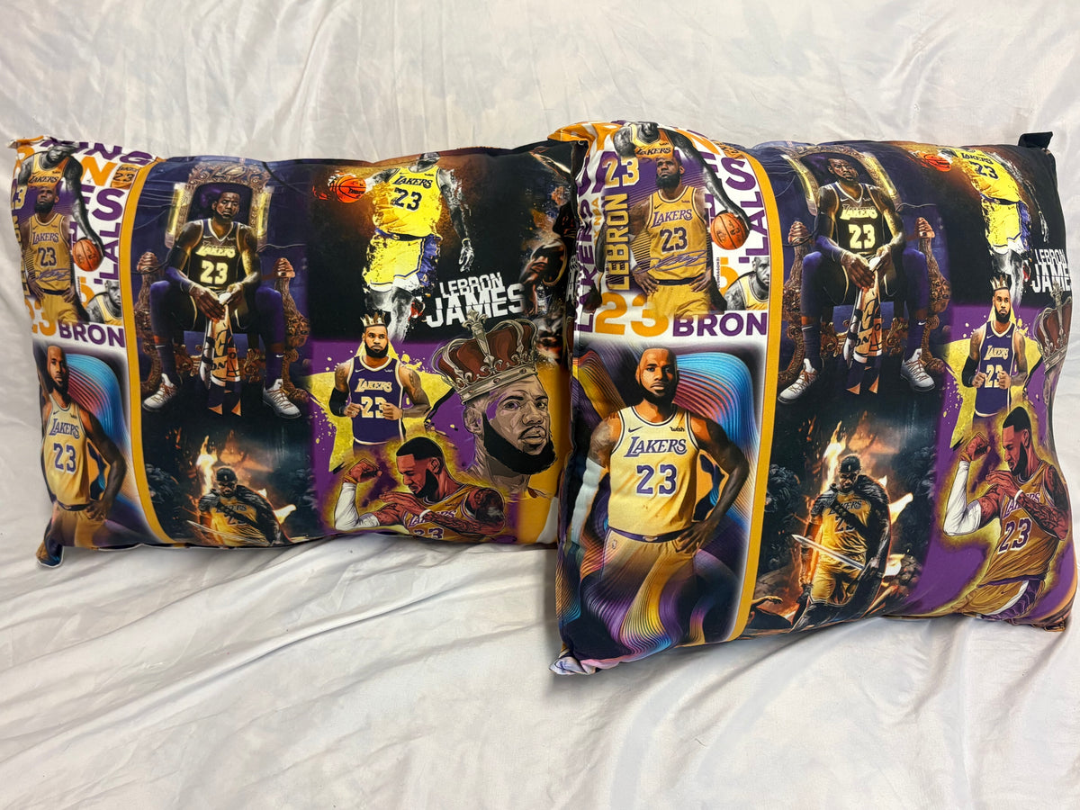 🏀 King James Basketball Pillow
