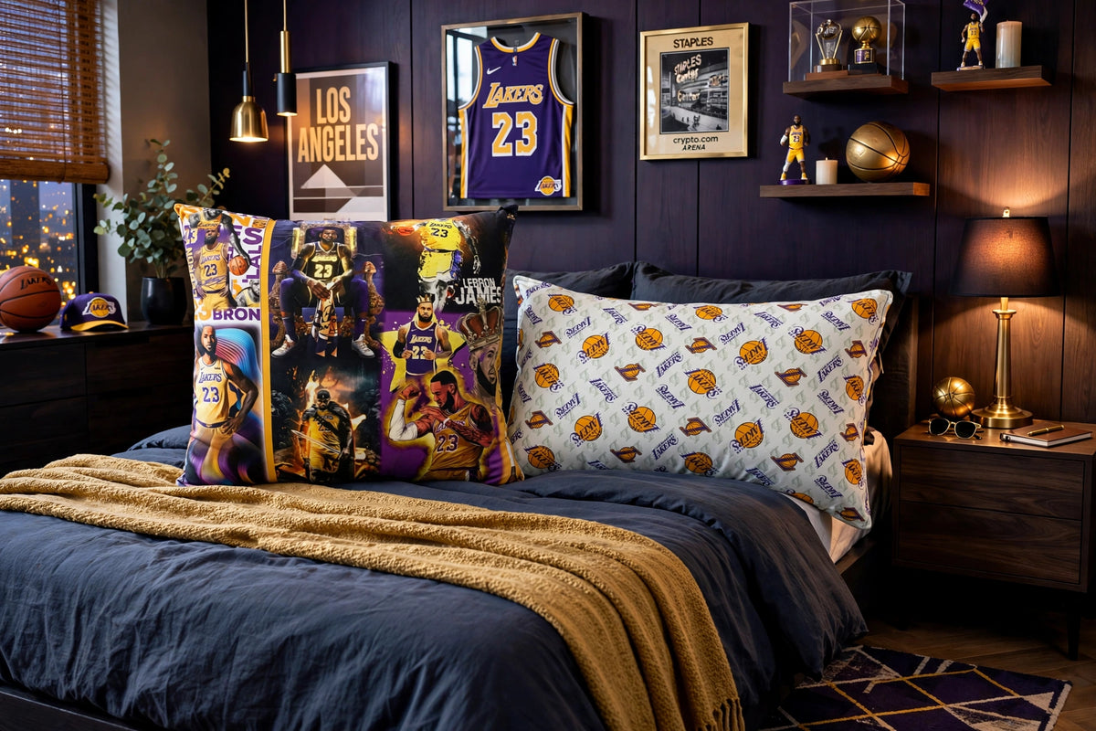 🏀 King James Basketball Pillow